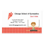 Gymnastic School (Red) Business Card Templates