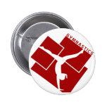 Gymnastic Silouhette in Red buttons