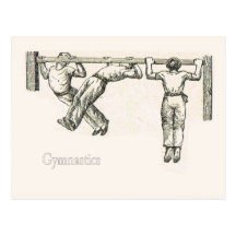 Gymnastics and exercise 8 postcards