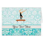 Gymnastics Balance Beam Card