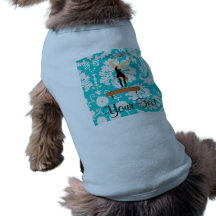 Gymnastics Balance Beam Dog Tee