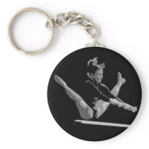 gymnastics balance beam keychain