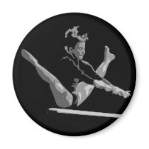 gymnastics balance beam fridge magnets