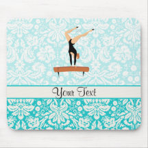 Gymnastics Balance Beam Mouse Pad