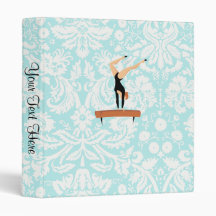 Gymnastics Balance Beam Vinyl Binder