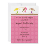 Gymnastics Birthday Party Invitation