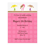 Gymnastics Birthday Party Invitation