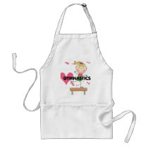 GYMNASTICS - Blond Girl Balance Beam Tshirts Aprons