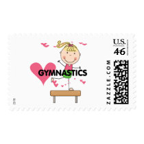 GYMNASTICS - Blond Girl Balance Beam Tshirts Postage