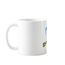 Gymnastics blue heart mugs