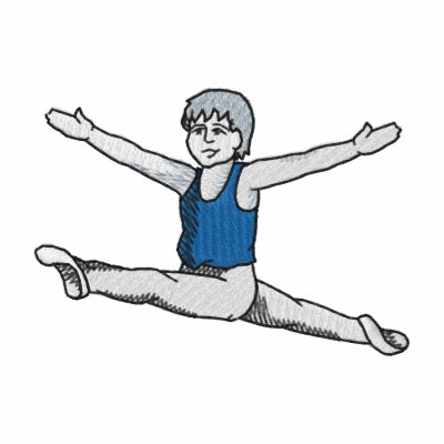 Gymnastics Boy Embroidered Jacket by ZazzleEmbroidery