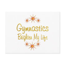 Gymnastics Brighten My Life postcards by HobbiesLeisure Gymnastics Brighten My Life postcards