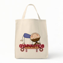 GYMNASTICS - Brunette Girl Balance Beam t-shirts Tote Bags