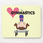 GYMNASTICS - Brunette Girl Handstands mousepads