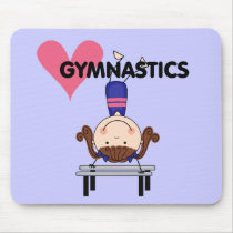 GYMNASTICS - Brunette Girl Handstands Mouse Pad