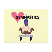 GYMNASTICS - Brunette Girl Handstands Postcards