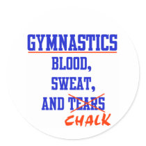 Gymnastics BS&C Round Stickers