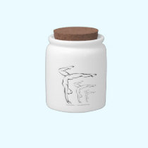 Gymnastics candy jars