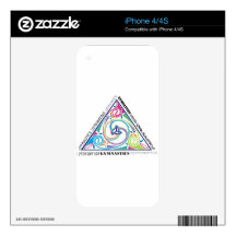 Gymnastics Celtic Triangle Decals For iPhone 4S