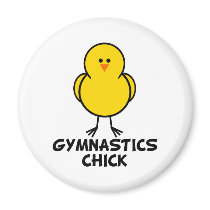 Gymnastics Chick magnets by chicktshirts8 Gymnastics Chick magnets