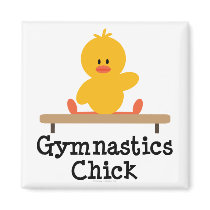 Gymnastics Chick Magnet
