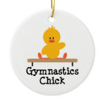 Gymnastics Chick Ornament