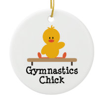 Gymnastics Chick Ornament