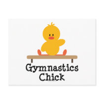 Gymnastics Chick Postcard