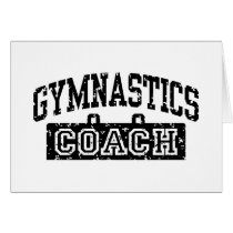 Gymnastics Coach Cards