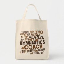 Gymnastics Coach Gift Canvas Bags