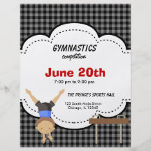 Gymnastics Competition Flyers