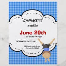 Gymnastics Competition Full Color Flyer