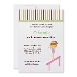 Gymnastics Competition invitation