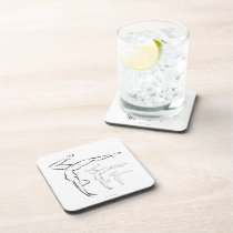 Gymnastics cork coasters
