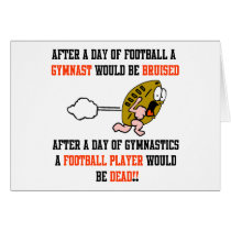 Gymnastics Football cards by SportChick_Store Gymnastics Football cards