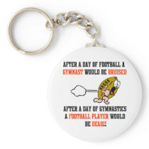 Gymnastics Football Key Chain