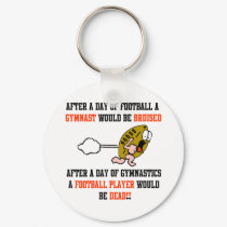 Gymnastics Football keychains by SportChick_Store Gymnastics Football keychains