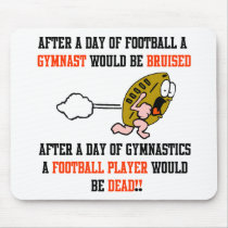 Gymnastics Football Mouse Pads