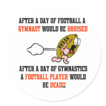 Gymnastics Football stickers by SportChick_Store Gymnastics Football stickers