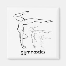 Gymnastics Fridge Magnet