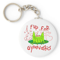 Gymnastics frog key chains