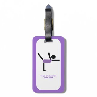 Gymnastics gifts, gymnastics performer custom tag for bags