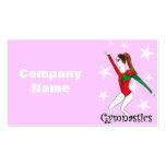 Gymnastics girl business cards