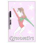 Gymnastics girl dry erase board