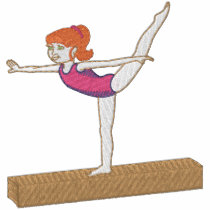 Gymnastics Girl embroidered shirts by ZazzleEmbroidery Gymnastics Girl embroidered shirts