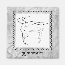 Gymnastics II Refrigerator Magnet