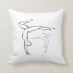 Gymnastics II Throw Pillow