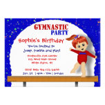 Gymnastics Invitation invitations