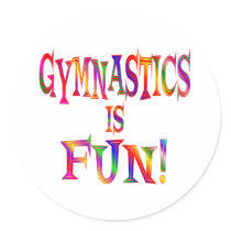 Gymnastics is Fun stickers by HobbiesLeisure Gymnastics is Fun stickers