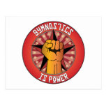 Gymnastics Is Power Post Card